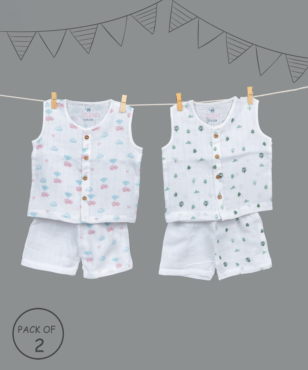 Special Muslin Knitted Baby Set Collection 9820