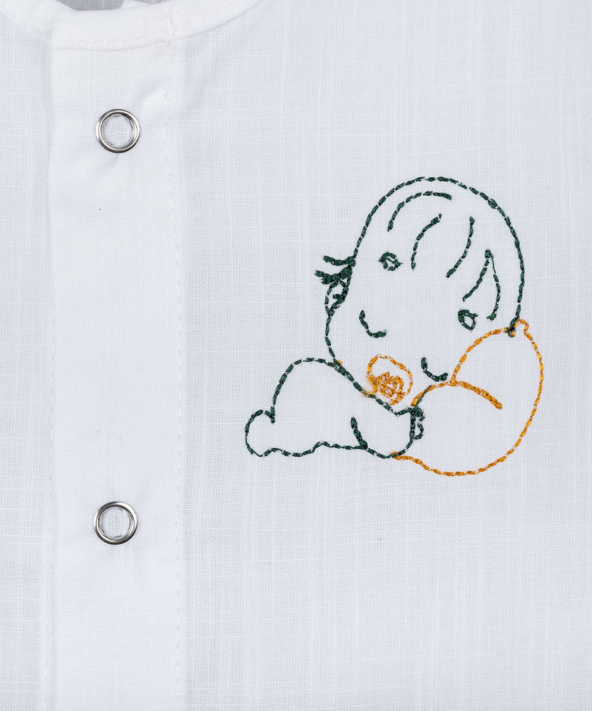 Cotton Jablas Embroiderry - Sleep Well