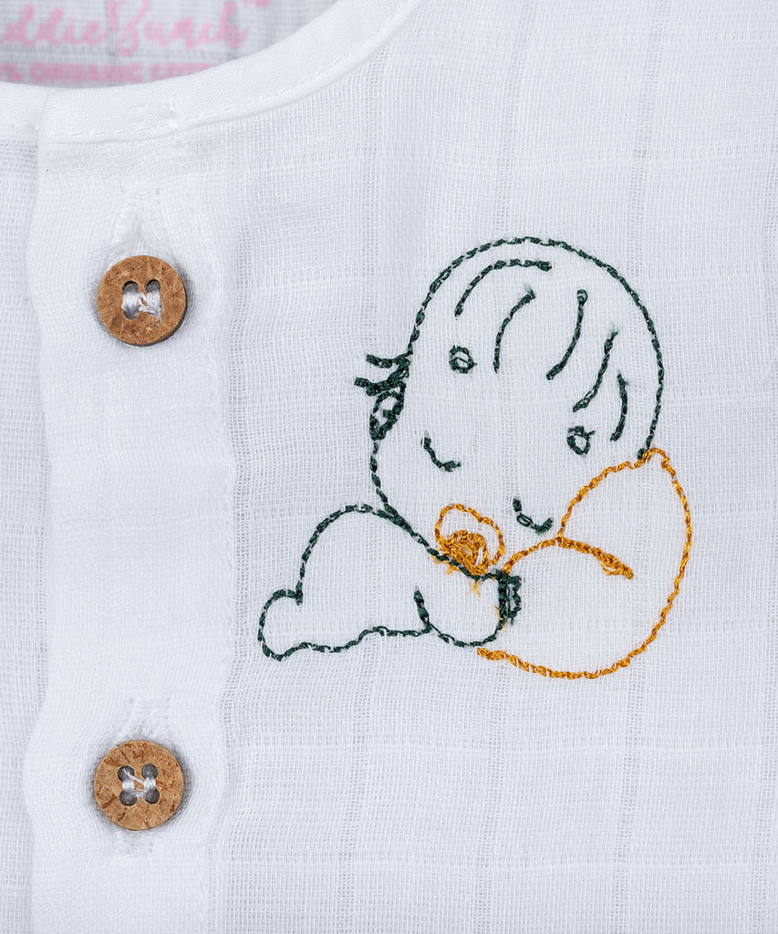 Muslin Jablas Embroidery - Sleep Well