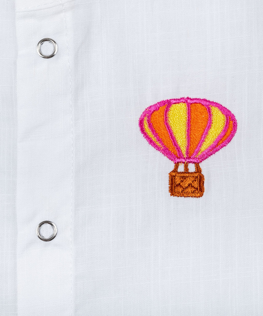 Cotton Jablas Embroidery- Air Balloon