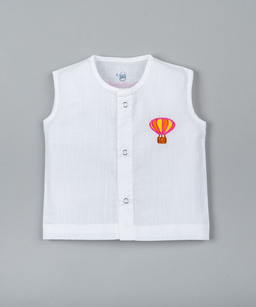 Cotton Jablas Embroidery- Air Balloon