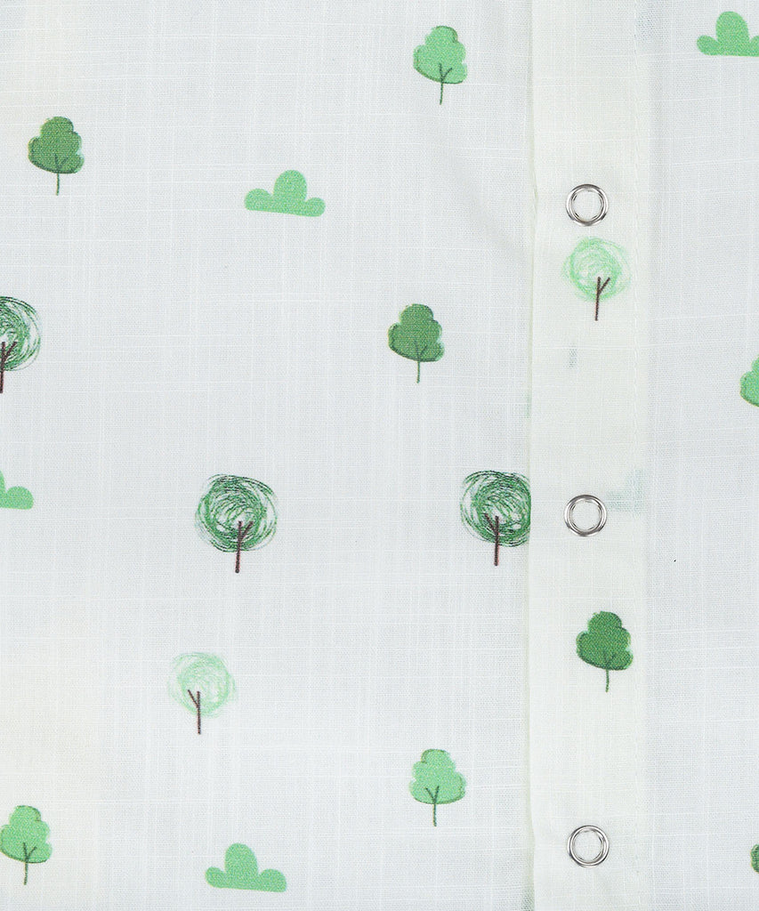 Cotton Jablas Full Print - Green Grove